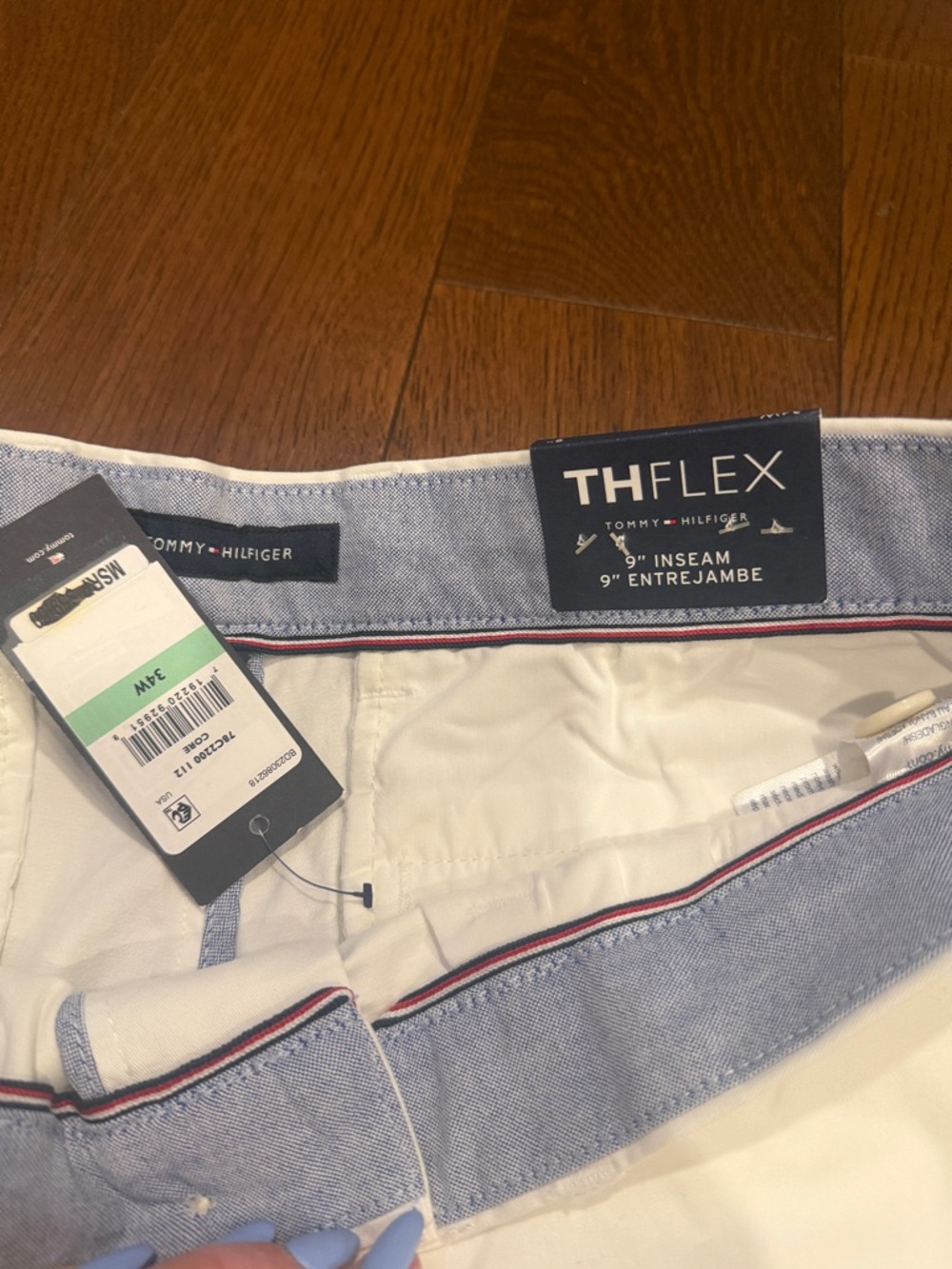 Men's Stretch Chino Shorts - White - Picture 2 of 5